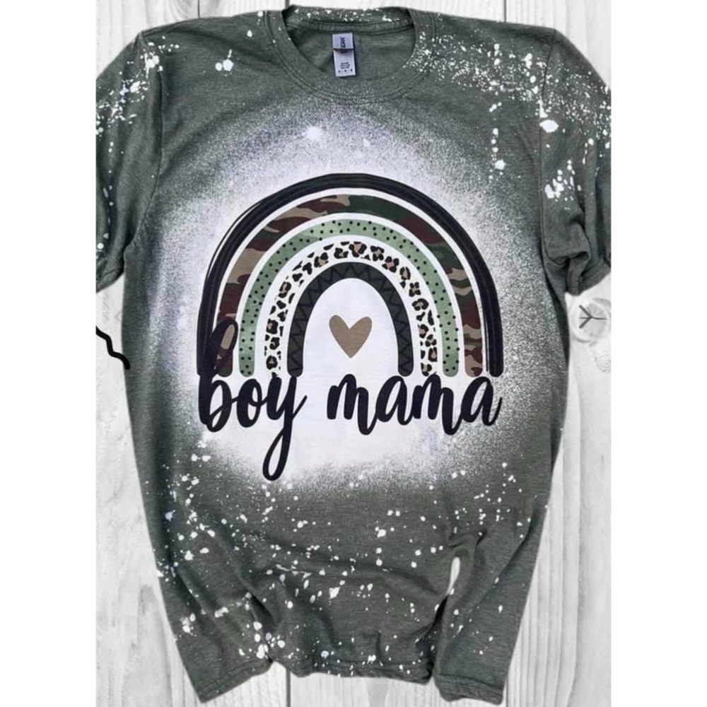 Women’s Bleached Boy Mama Graphic Tee - Medium